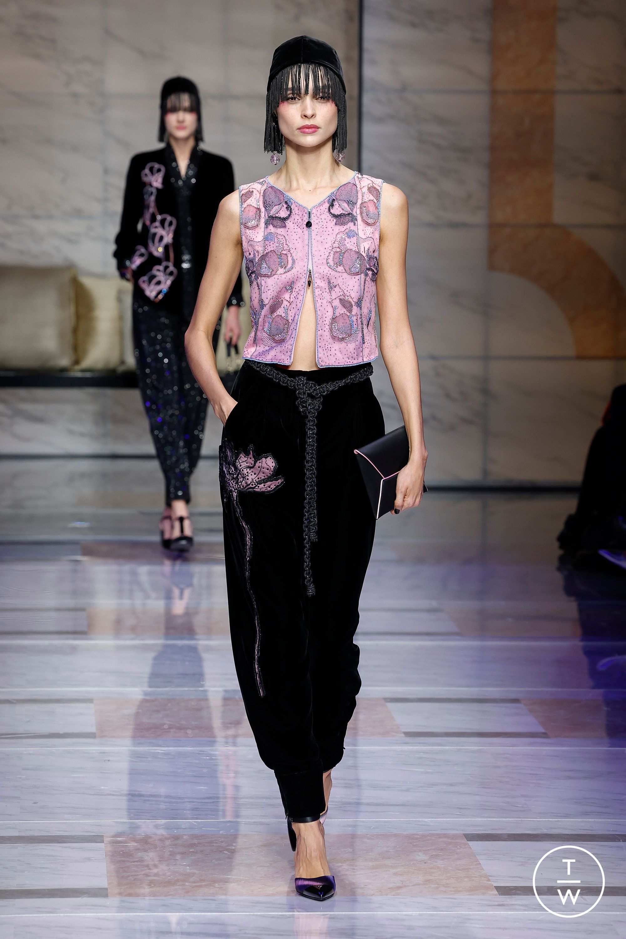 Giorgio Armani FW23 womenswear 68 Tagwalk The Fashion Search