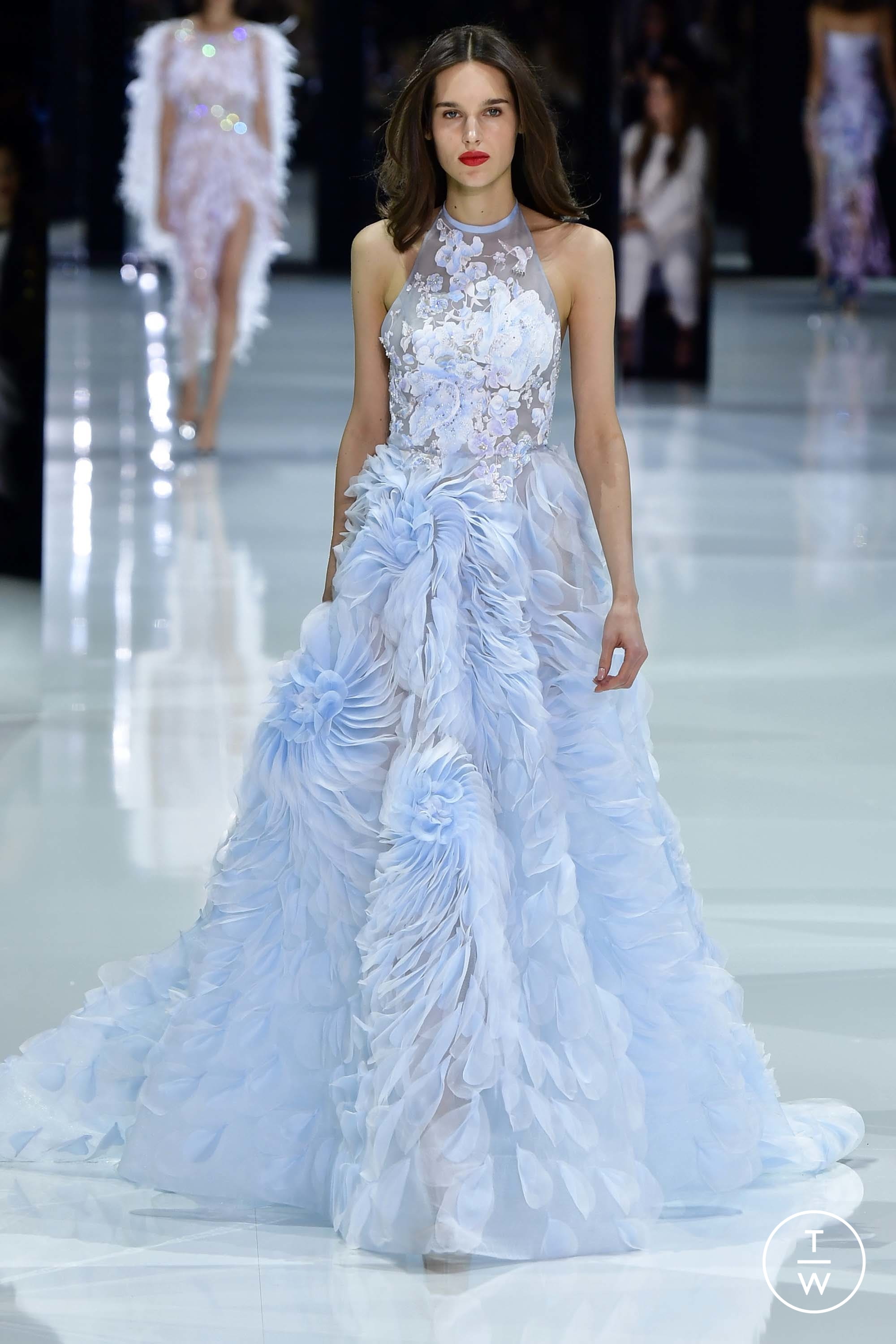 ralph and russo blue dress