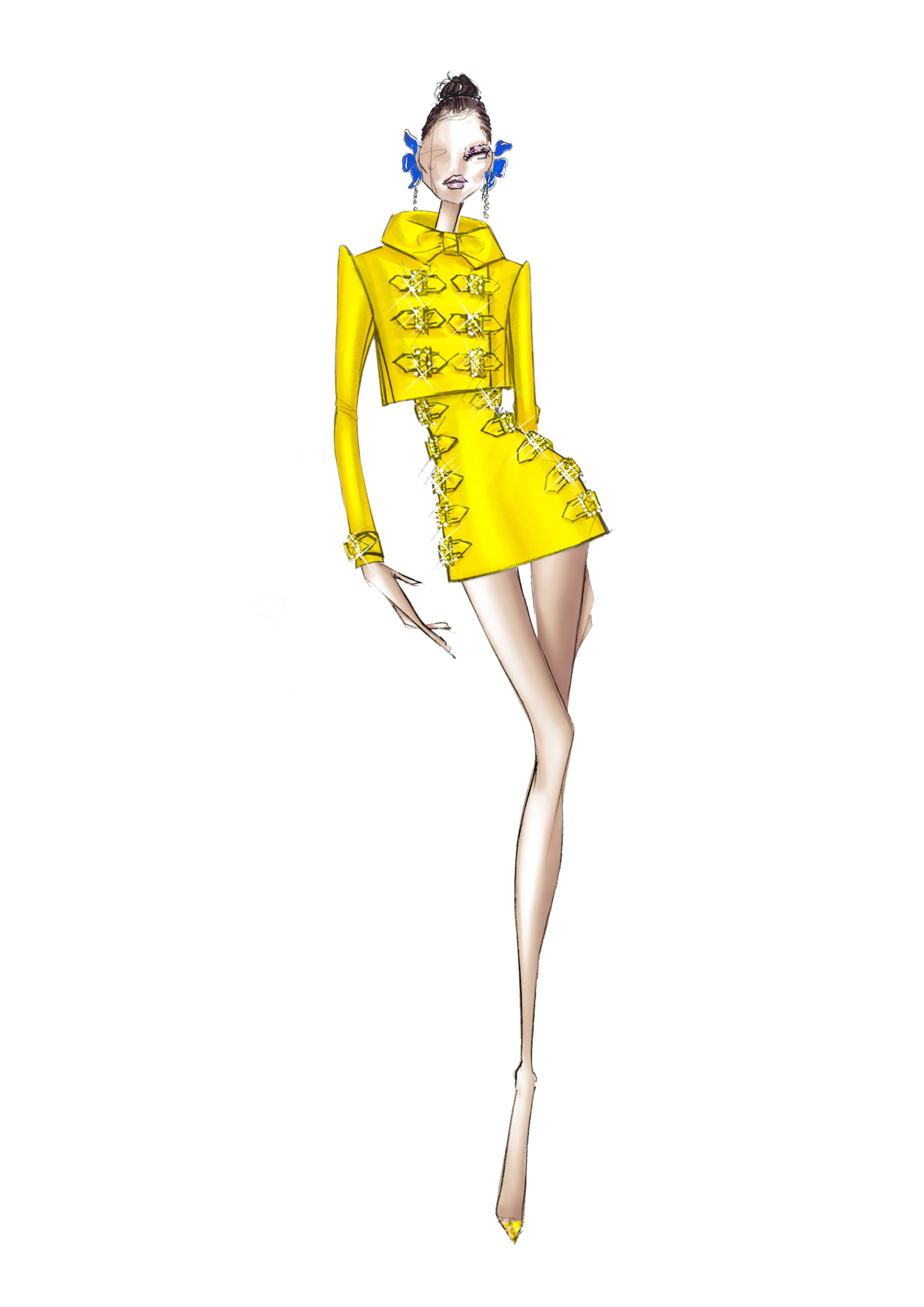 ralph and russo yellow dress