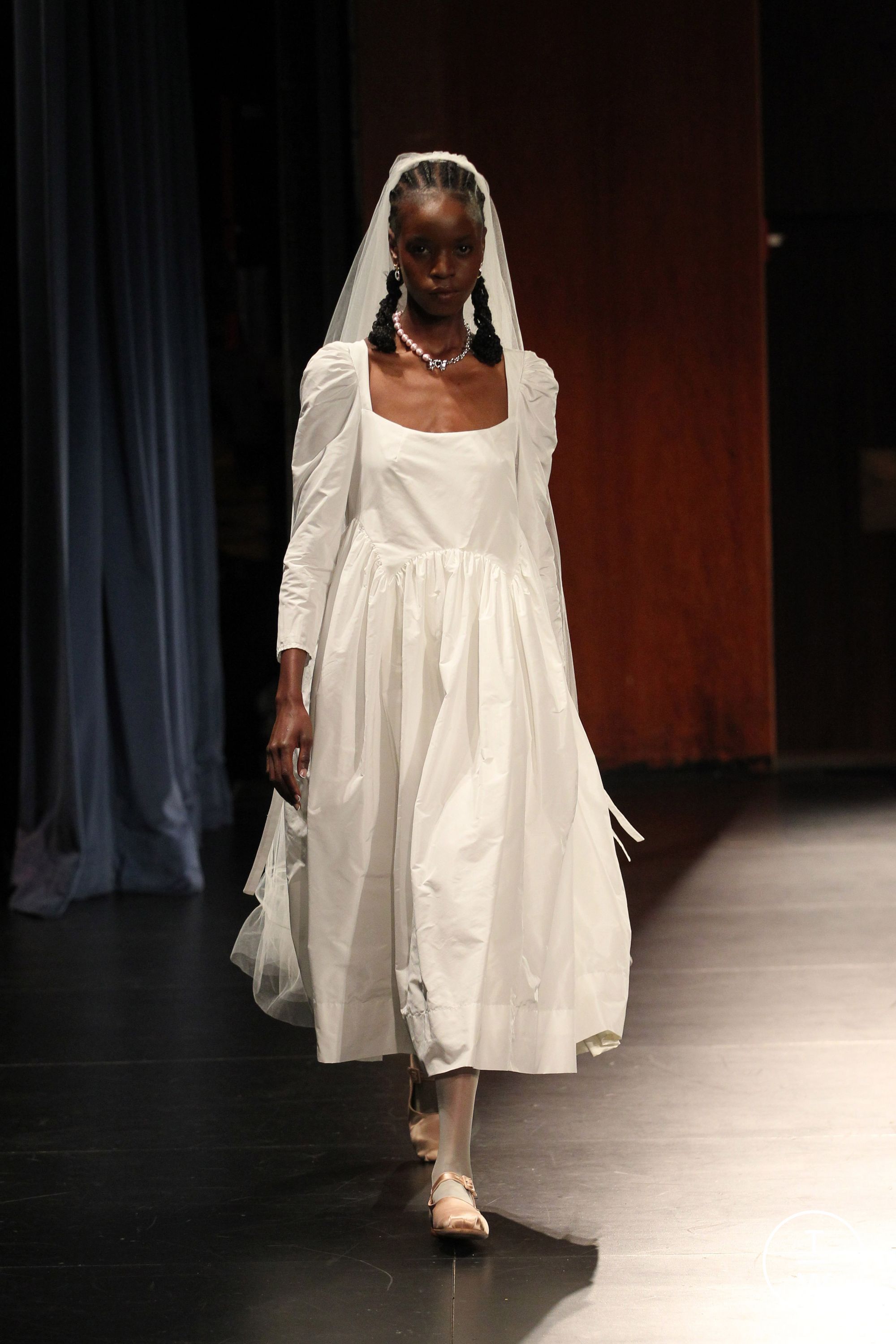heaven × sandy liang バレエ サテン スリップドレス Sandy Liang SS23 womenswear #45 - Tagwalk: The Fashion Search Engine