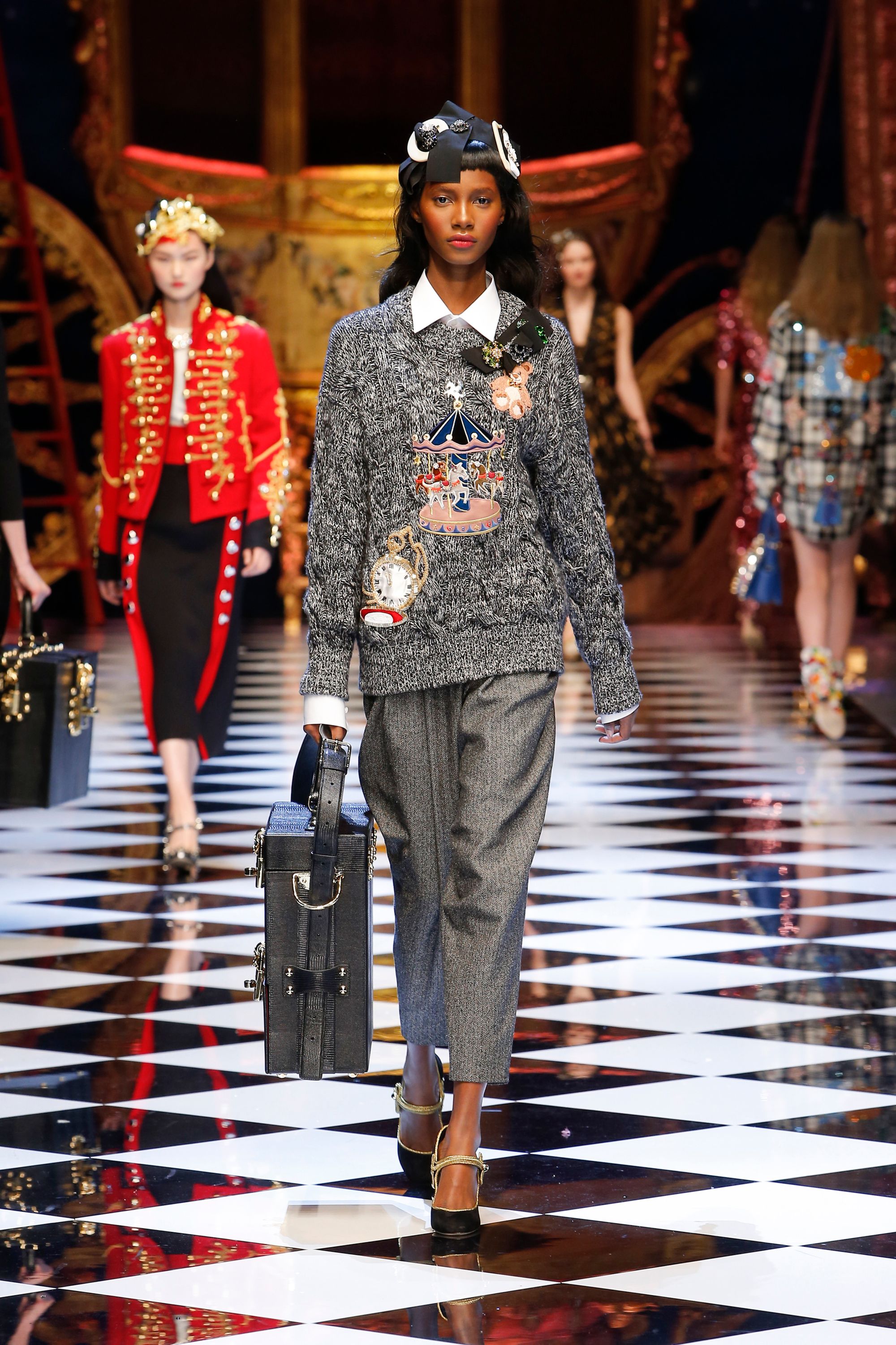 Dolce＆Gabbana キルティング ブルゾン 44 ランウェイ dolce-gabbana-fashion-show-