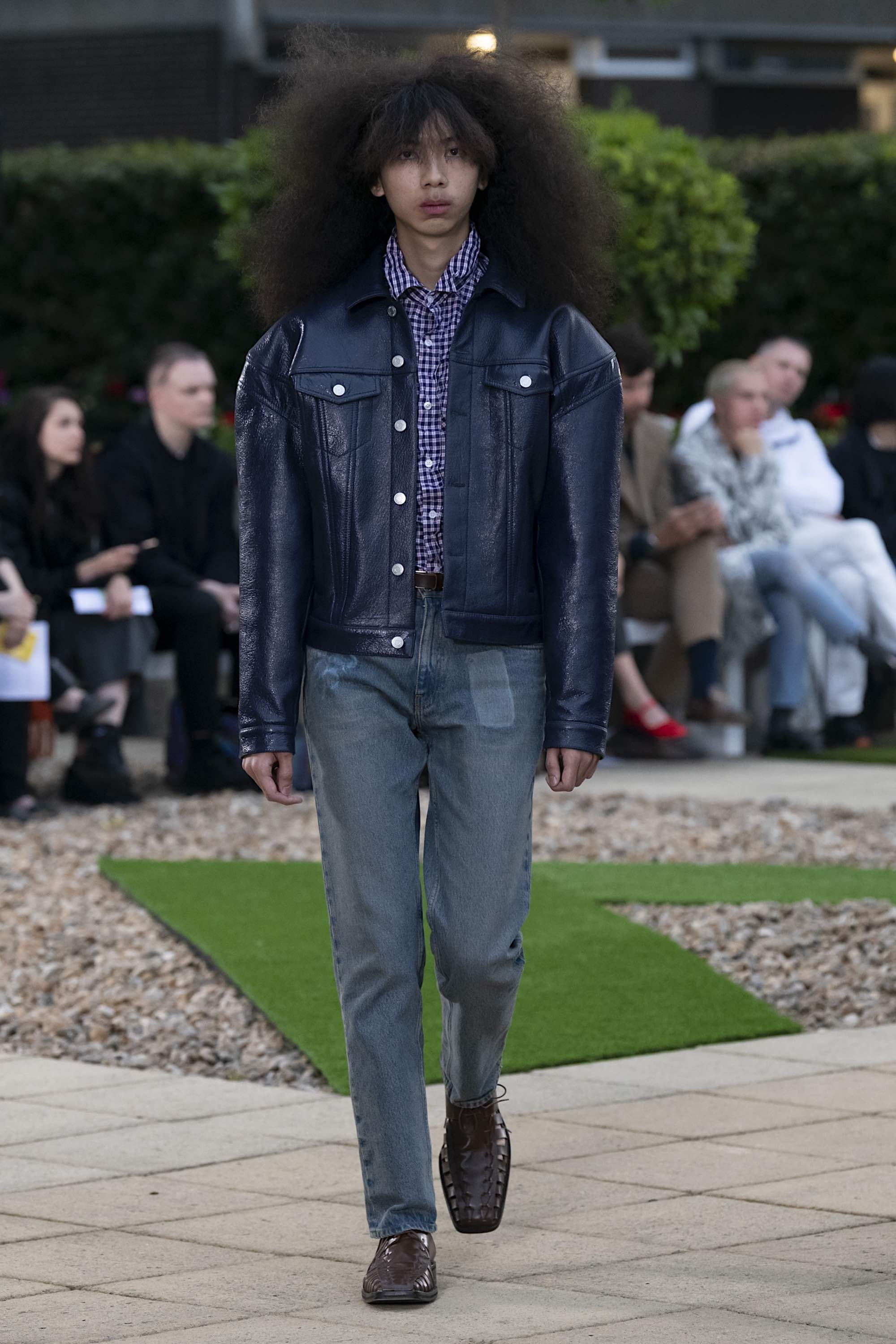 martine rose leather jacket