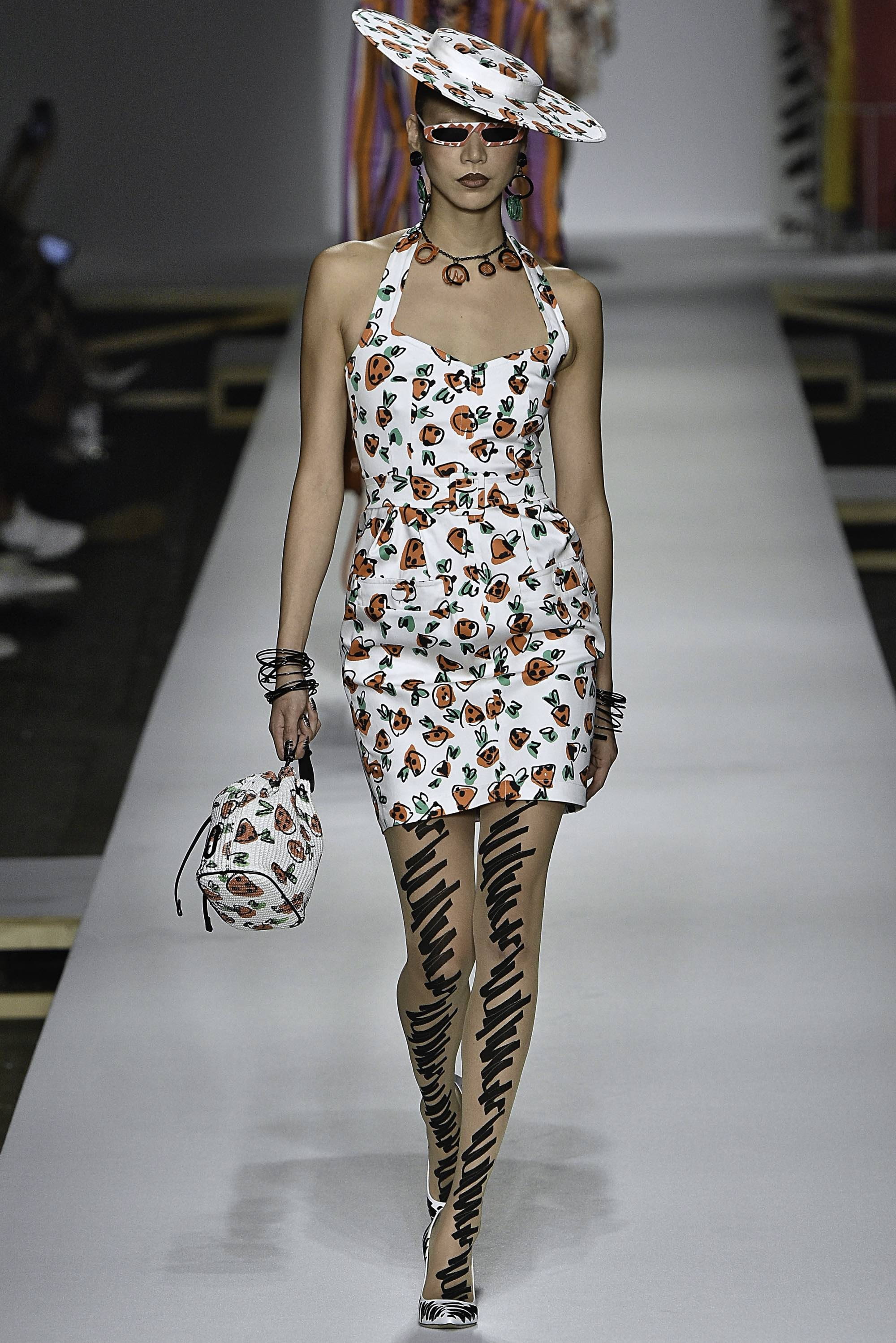 moschino scribble dress