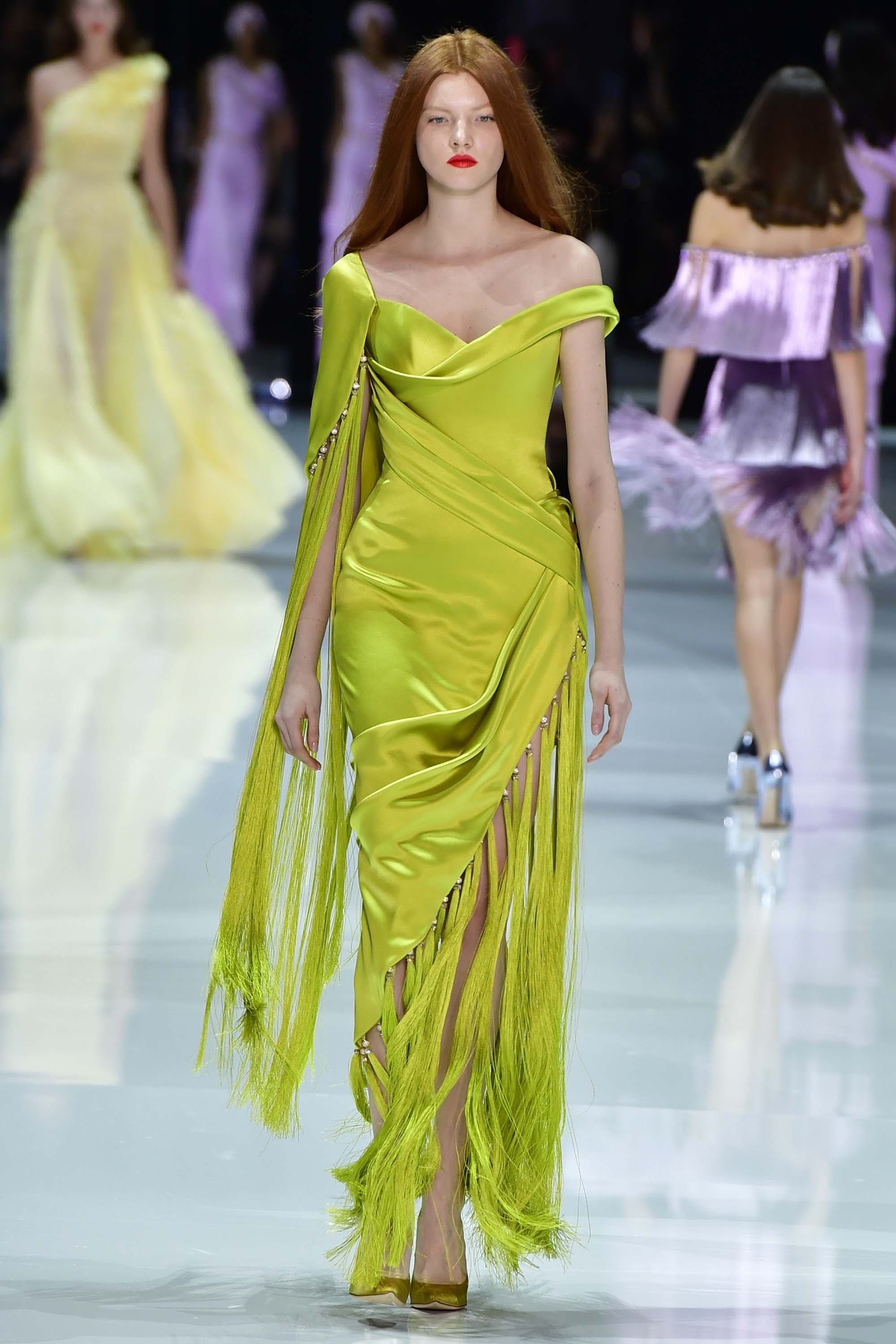 Ralph and russo yellow 2024 dress