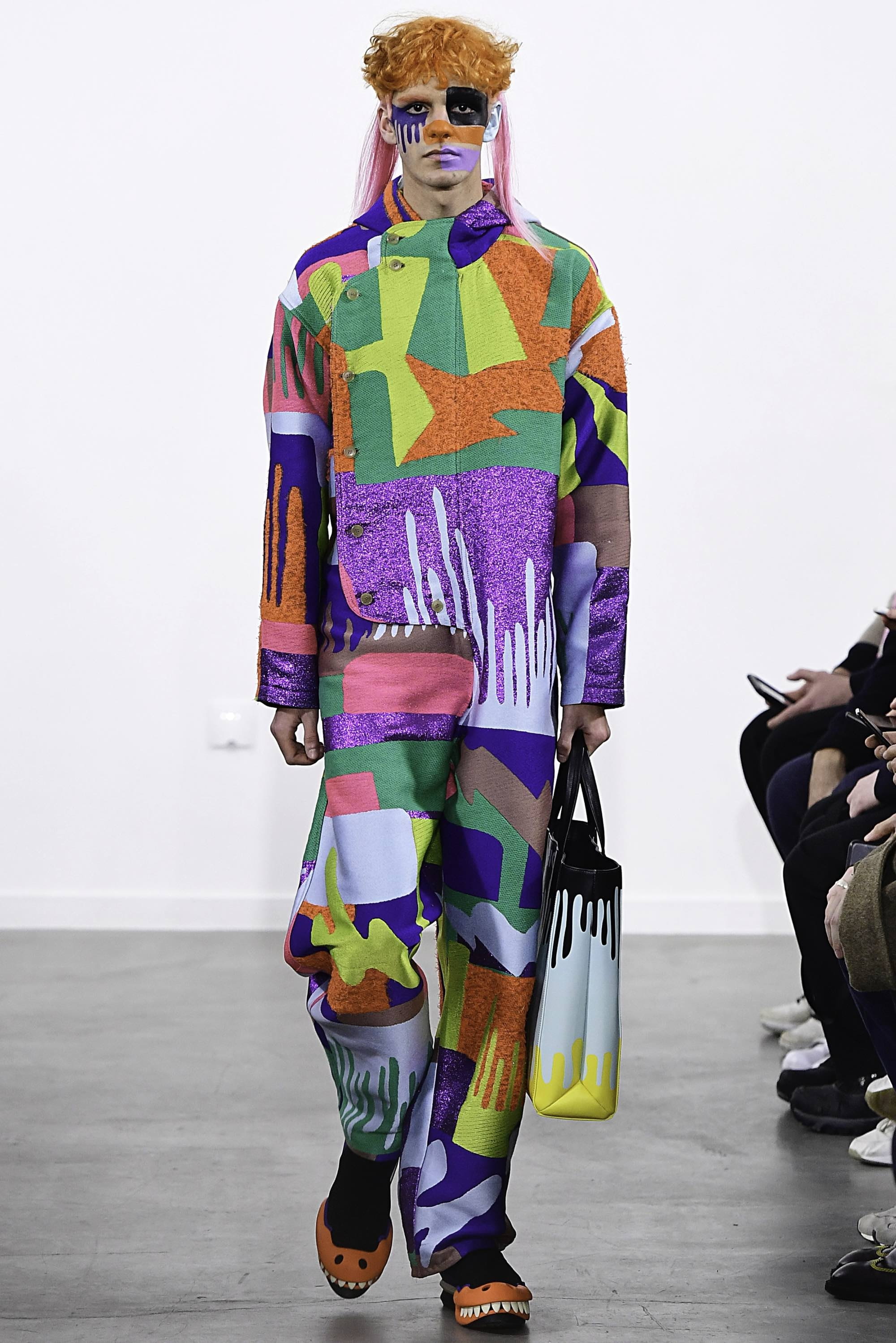 A model walks the runway during the Walter Van Beirendonck Ready to News  Photo - Getty Images